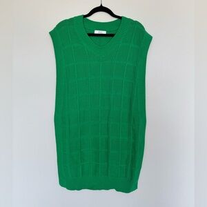 MAC COLLECTION Kelly Green Sleeveless Sweater Dress